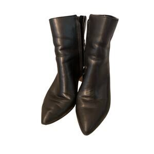Sam Edelman Hilty Ankle Boots, Black Leather Upper, Womens 6.5 M